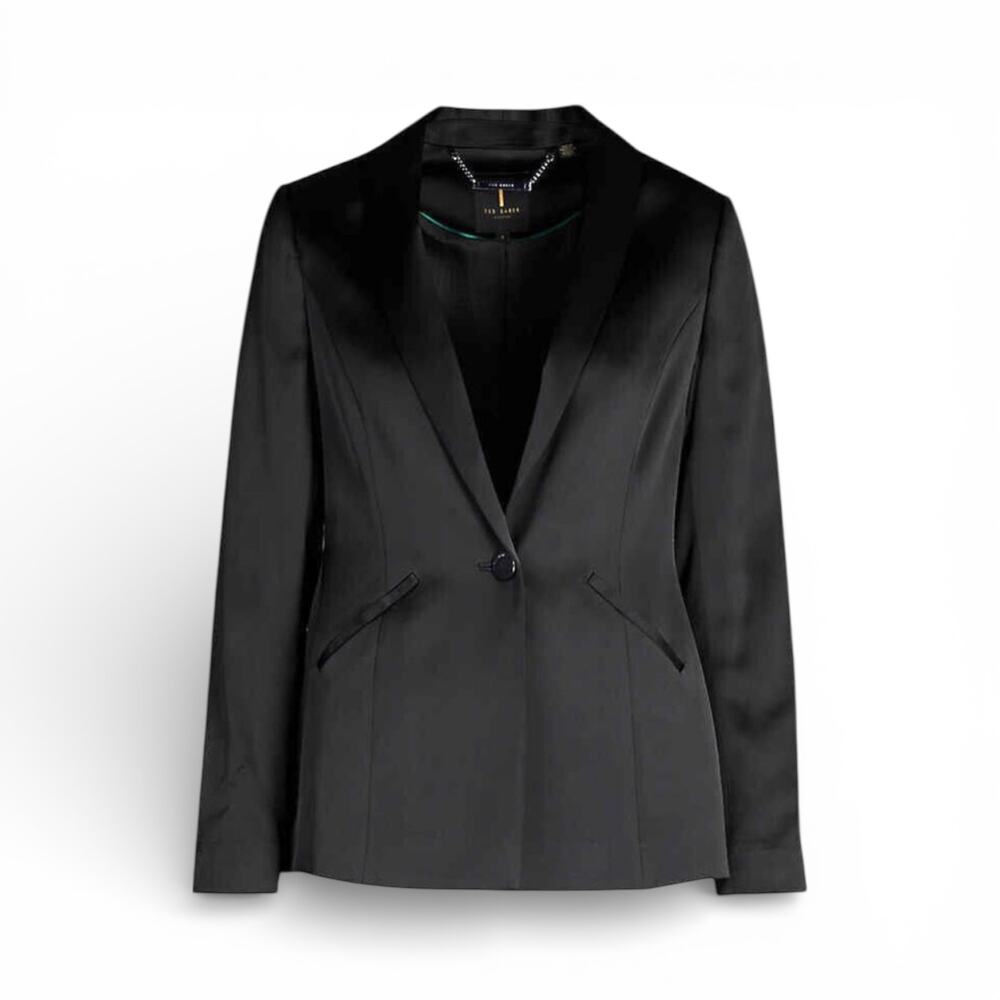Ted Baker Iliana Satin Blazer - Size 6 (M)